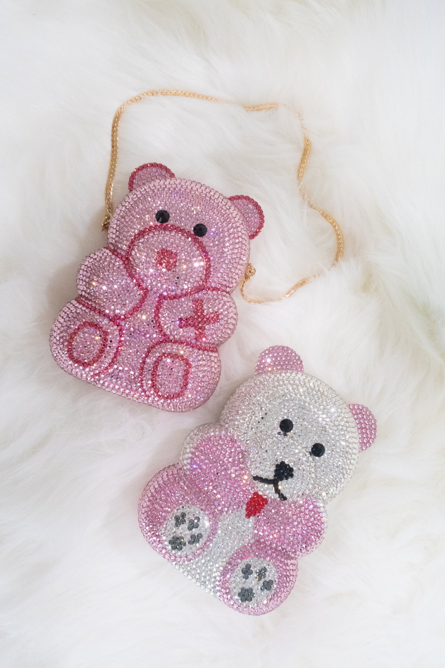 Iridescent Teddy Bear Clutch