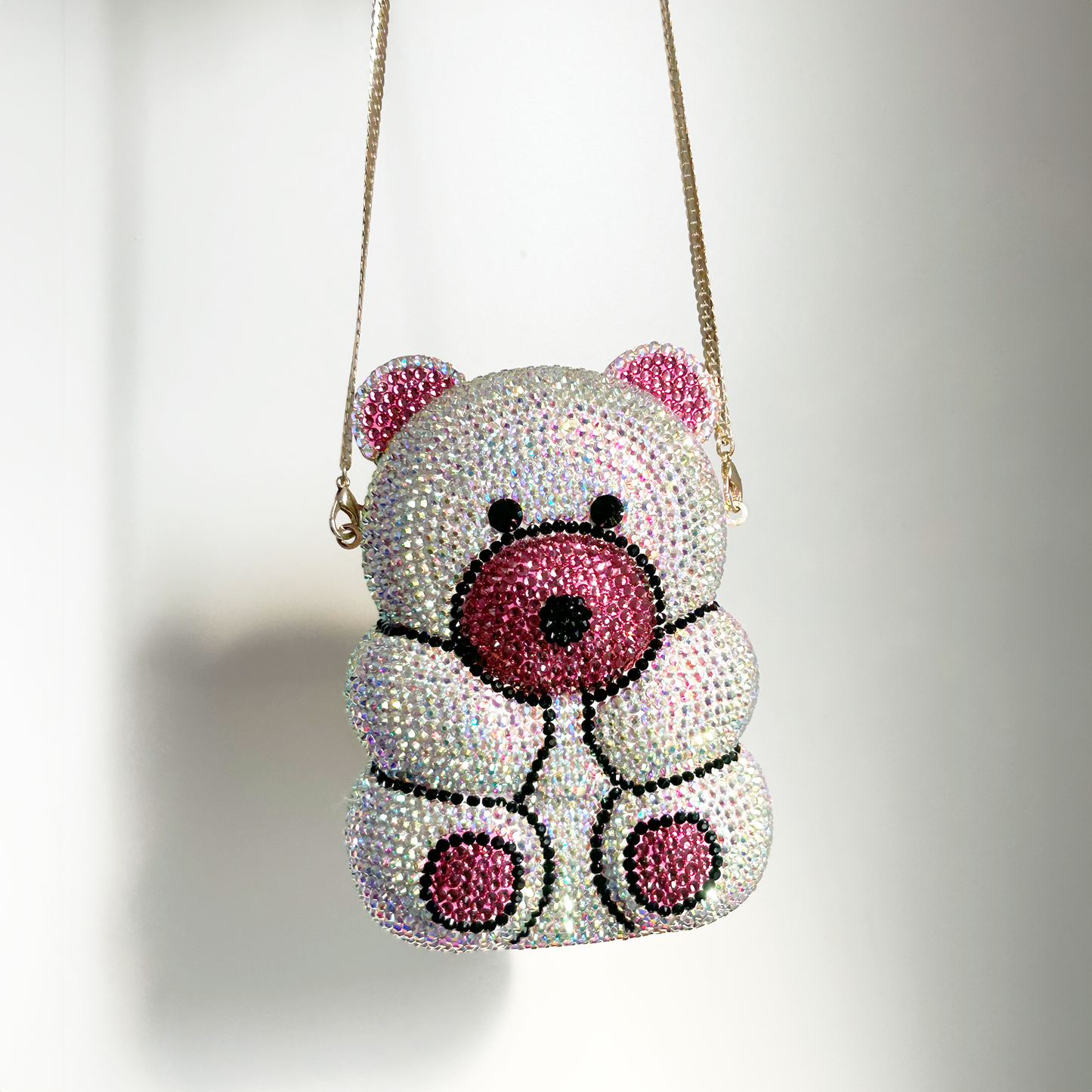 Iridescent Teddy Bear Clutch