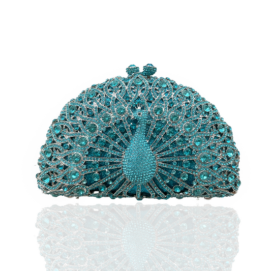 Celeste Peacock Clutch